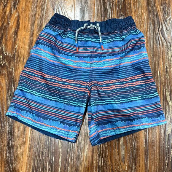 Fatface Shorts Boys Size 8 / 9 Blue Swim‎ Trunks - Picture 2 of 5
